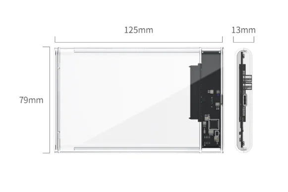 Case para HD Externo 2,5" USB 3.0 — 6Gbps, Compatível com PS4, Xbox One e PC