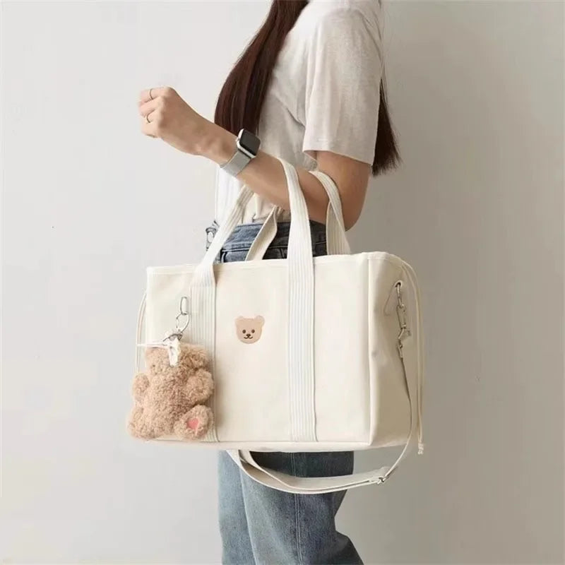 Large Mommy Bag Maternity Packs Canvas Baby Diaper Bags for Mom Mummy Nappies Organizer Women Handbags Strollers Mother Kids