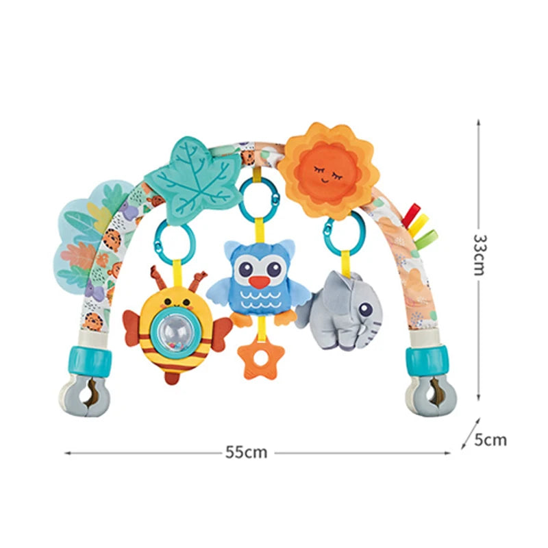 Baby Stroller Arch Toys Bouncer Toy Pram Activity Arch Toys Fine Motor Skills Toys Sensory Development Arch Baby Car Seat Toys