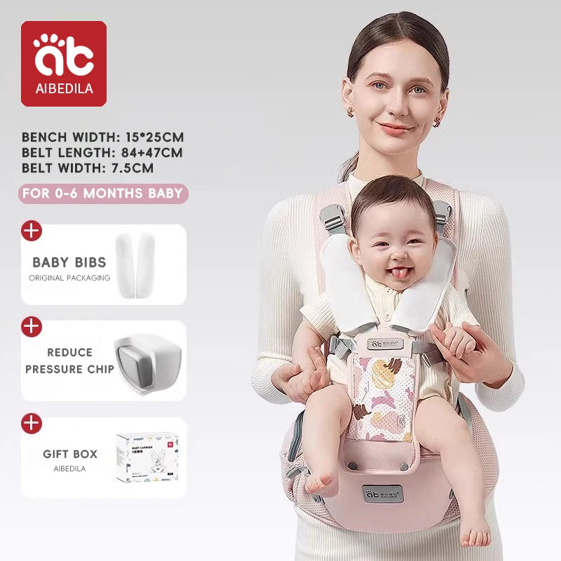 AIBEDILA Baby Carrier Ergonomic Kangaroo Infant Kids Sling Back Front Facing Backpack Wrap Newborn Bag 0-6 Months
