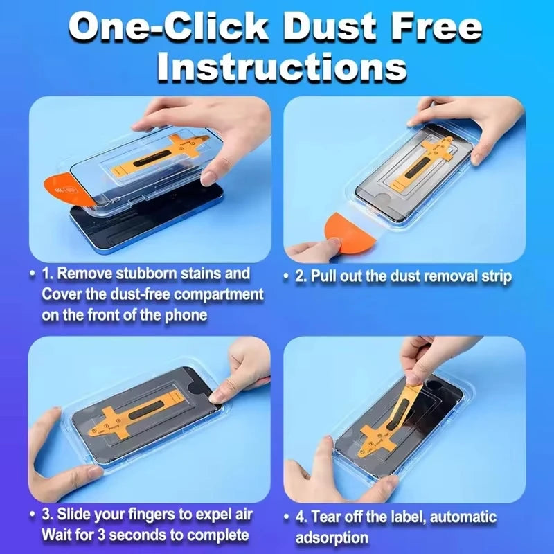 Oleophobic Coating Dust Free Easy Installation Screen Protector For iPhone 18 Pro Max 16 15 14 13 12 11 17 Pro Max 17 Air XR XS