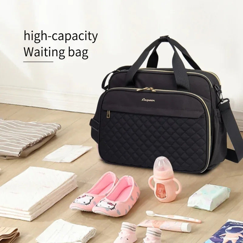 Large Capacity Travel Bag Multifunctional Maternity Mother Baby Stroller Bags New Style Waterproof Diaper Bag Black nappy bag