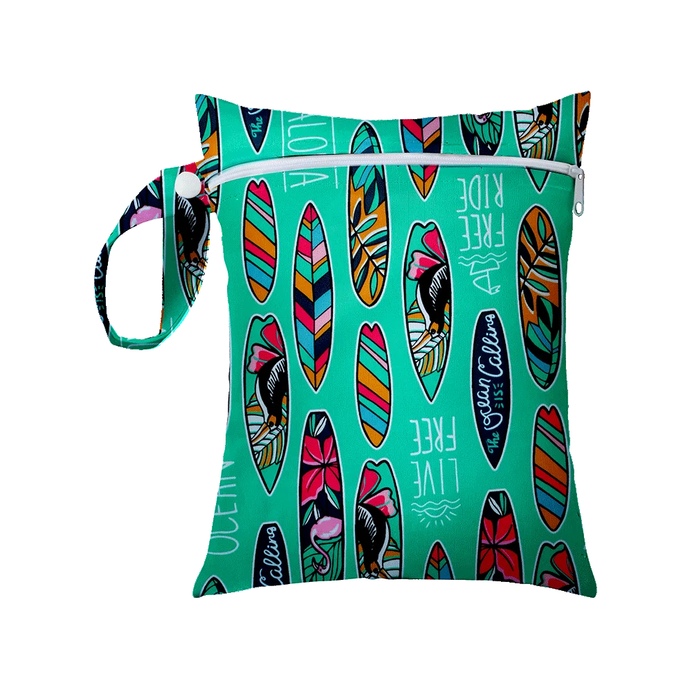 Mini Size 25x20cm Diaper Bag Waterproof Reusable Mummy Bag Printed Pocket Nappy Bags PUL Travel Wet Dry Bags Purple Color