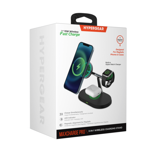 HyperGear MaxCharge Pro 3-in-1 Magsafe Charging Stand