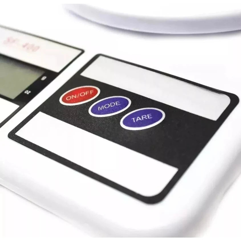 Balança Digital de Cozinha SF-400 — Até 10kg | Alta Precisão para Culinária e Dieta
