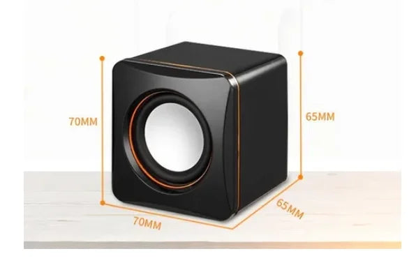 Caixinha de Som Portátil 3W USB P2 – PC, Notebook e Celular