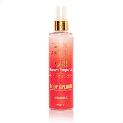 Body Splash Árabe Miss Rose 200ml — Colônia Desodorante Feminina Sofisticada