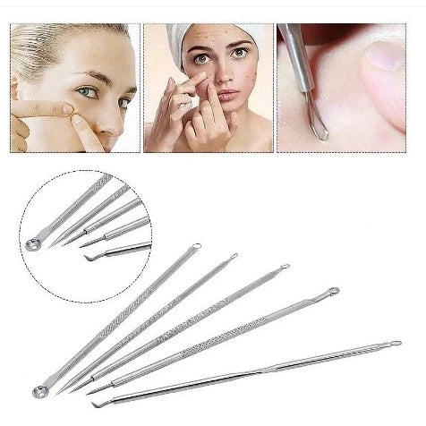 Kit Extrator de Cravo e Espinha Profissional Inox — Limpeza de Pele 360°