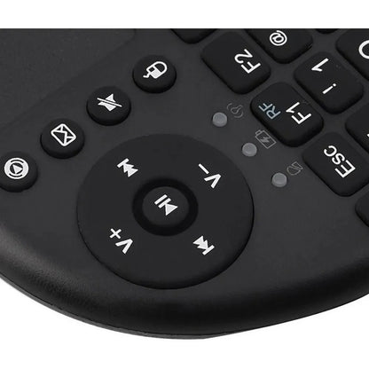 Mini Teclado USB com Touchpad e LED — Sem Fio para Smart TV, PC, PS3 e Tablet