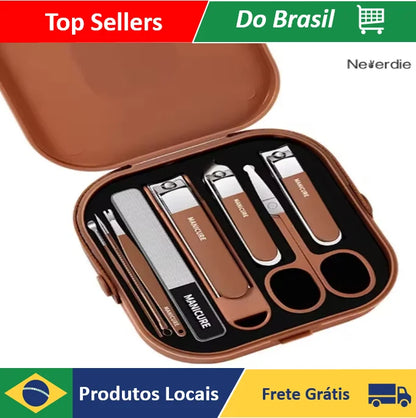 Kit Protetor de Unhas 8 Peças — Capas de Proteção para Manicure e Pedicure