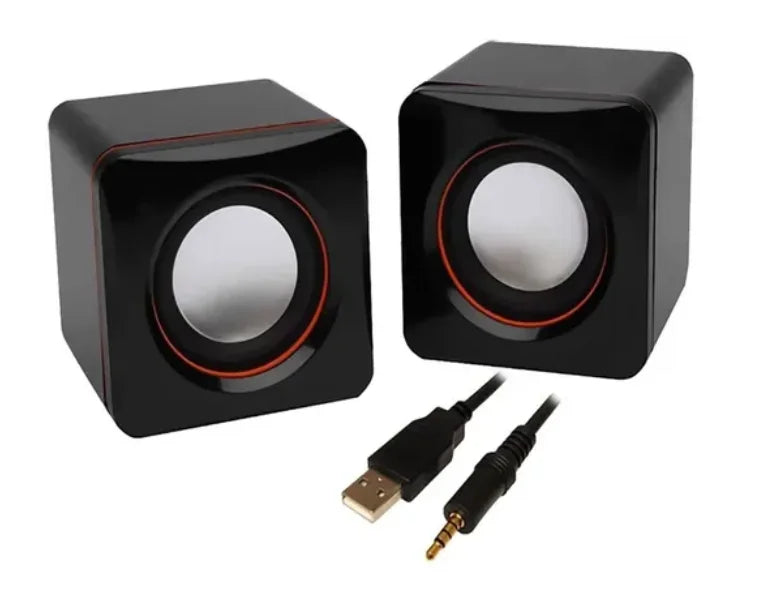 Caixinha de Som Portátil 3W USB P2 – PC, Notebook e Celular