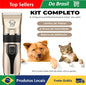 Máquina de Tosa Profissional para Cães — Elétrica, Silenciosa, Lâmina de Aço Inox