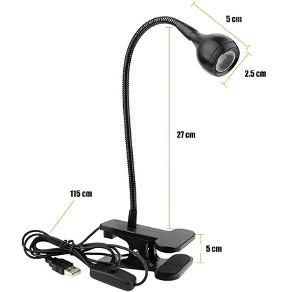 Lampada LED UV Mini USB para Unhas — Secagem Rápida com Clip Flexível