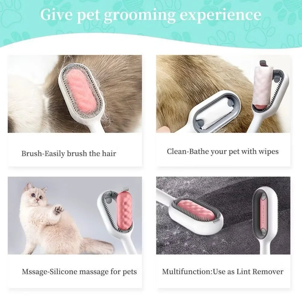Escova para Gatos Removedor De Pelos Para Cães Escova Gatos Pet Aparador