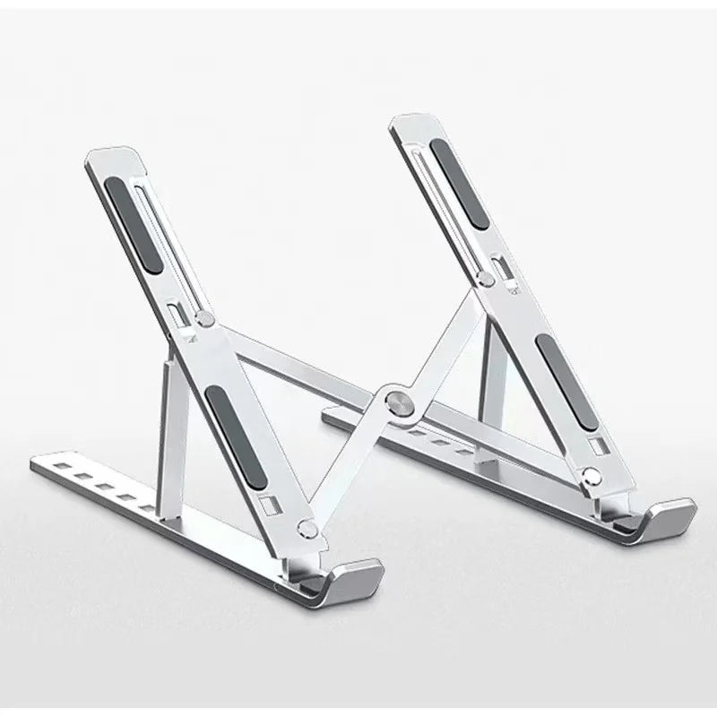 Suporte Dobrável Ergonômico para Notebook — Alumínio Portátil com Ajuste de Altura