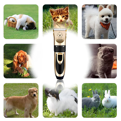 Máquina de Tosa Profissional para Cães — Elétrica, Silenciosa, Lâmina de Aço Inox