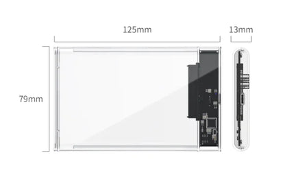 Case para HD Externo 2,5" USB 3.0 — 6Gbps, Compatível com PS4, Xbox One e PC