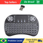Mini Teclado USB com Touchpad e LED — Sem Fio para Smart TV, PC, PS3 e Tablet