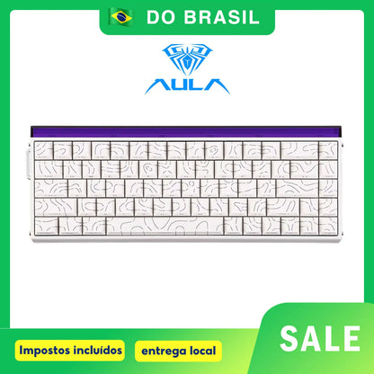 Teclado Gamer AULA HERO 68HE — Switch Magnético, Rapid Trigger 8K, RGB, Wired