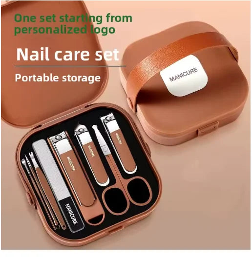 Kit Protetor de Unhas 8 Peças — Capas de Proteção para Manicure e Pedicure