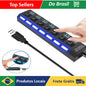 Hub USB 2.0 com 7 Portas — Expansor para PC e Notebook