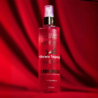 Body Splash Árabe Miss Rose 200ml — Colônia Desodorante Feminina Sofisticada