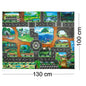 Teaching Route Map Baby Play Mat Waterproof City Town Pad Educational Kids Toys Parking Lot Children Road Table Cloth Gift