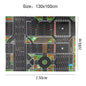 Teaching Route Map Baby Play Mat Waterproof City Town Pad Educational Kids Toys Parking Lot Children Road Table Cloth Gift