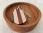 Magnetic Wooden AirTag Keychain