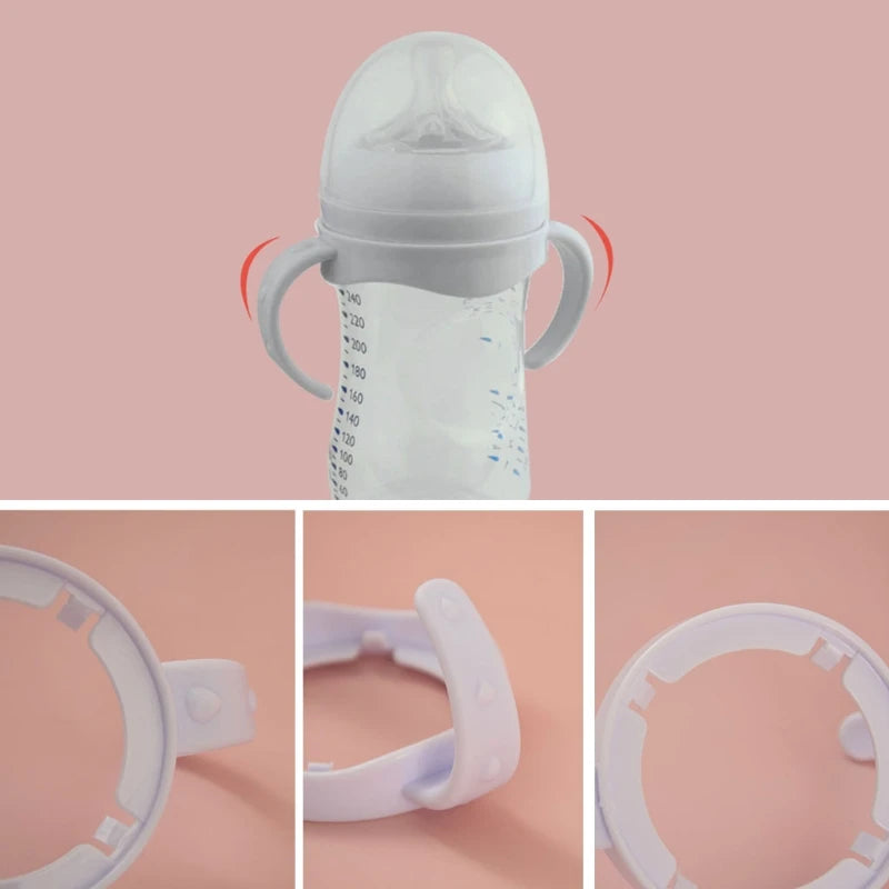 5Pcs/3/1Pc Baby Accessories Hand Shank For Feeder Bottle Grip Handle For Avent Natural Wide Mouth PP Glass Baby Feeding Bottles