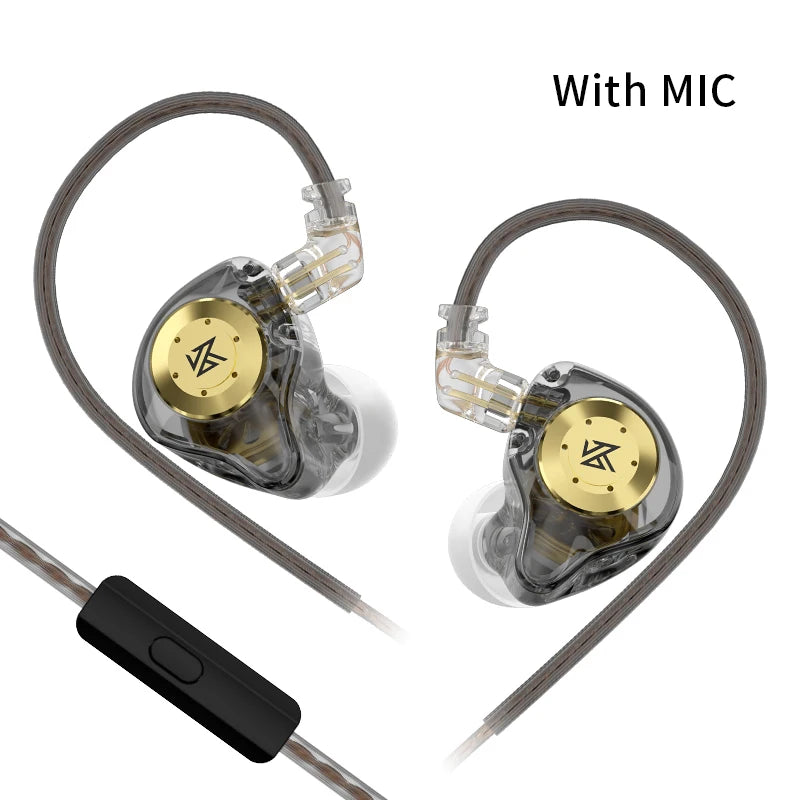 KZ EDX pro Fones de ouvido Bass In Ear Monitor Fones de ouvido Esporte com cancelamento de ruído HIFI Fone de ouvido Nova chegad