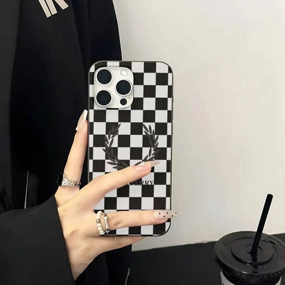 F-Fred Luxuxy Perry For IPhone 17 16 15 Plus Pro Max 12 14 Plus 11 13 Wave Corrugated Stripe Funda Phone Cover