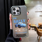 Lightning McQueen and Sally Plating Phone Case for iPhone 17 16 15 14 13 12 11 Pro Max Plus 17 Air 16E X XR XS Max Back Cover