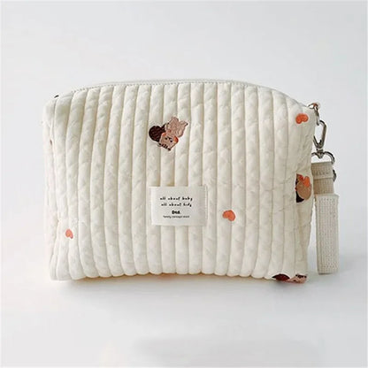Portable Pram Nappy Bag for Stroller Baby Diaper Bags Caddy Organizer Embroidered Mommy Bag Babies Accessories