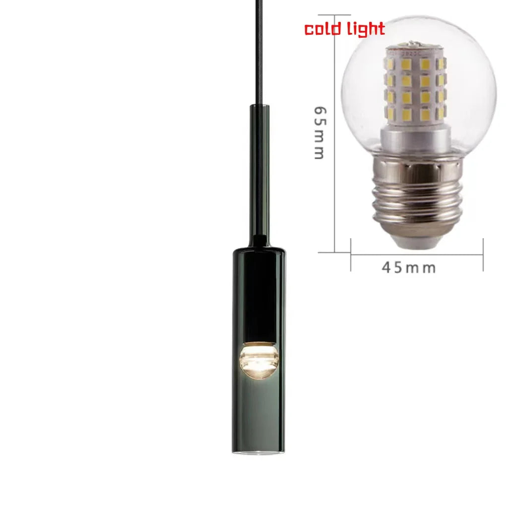 Pendente de Vidro Garrafa Moderno — Luminária para Quarto, Bar e Cozinha