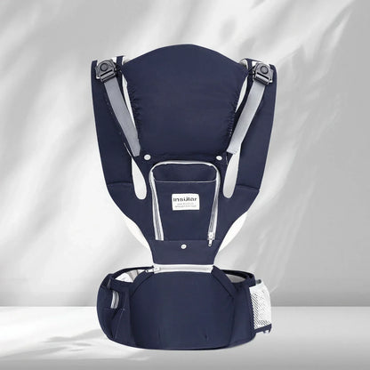 Baby Carrier Front-Facing with Waist Stool, Hip Seat, Extra Storage Pockets, and Breathable Design for Newborns