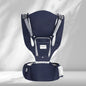 Baby Carrier Front-Facing with Waist Stool, Hip Seat, Extra Storage Pockets, and Breathable Design for Newborns