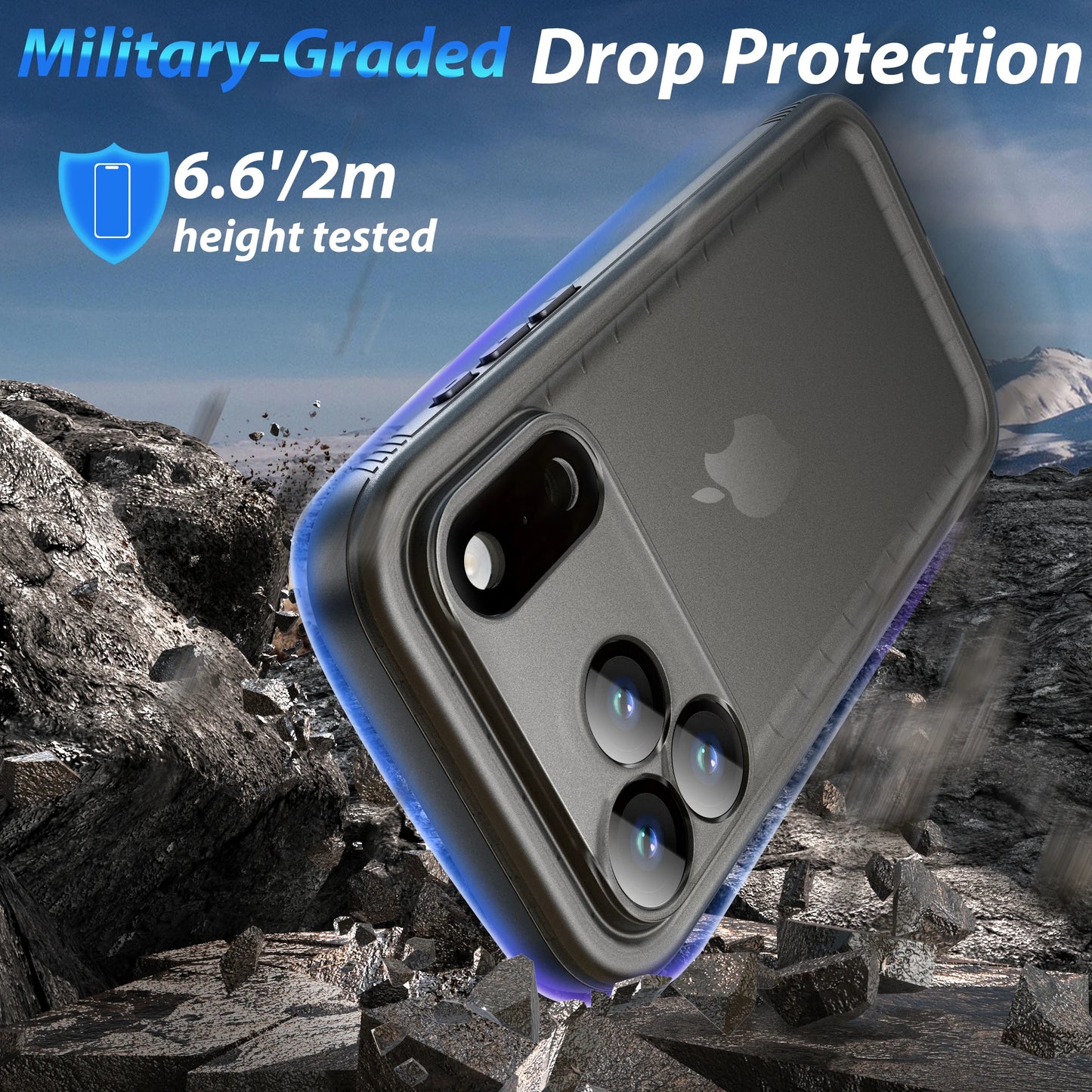 Capa À Prova d’Água SPORTLINK IP68 para iPhone 7 ao 17 Pro Max — Proteção 360°