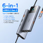 Hub USB-C Baseus 10 em 1 — Dual HDMI 8K+4K, USB 3.2 10Gbps, RJ45, SD/TF, PD 100W