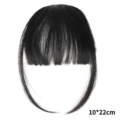 Franja Posticía com Clip — Cabelo Sintético Natural Resistente ao Calor
