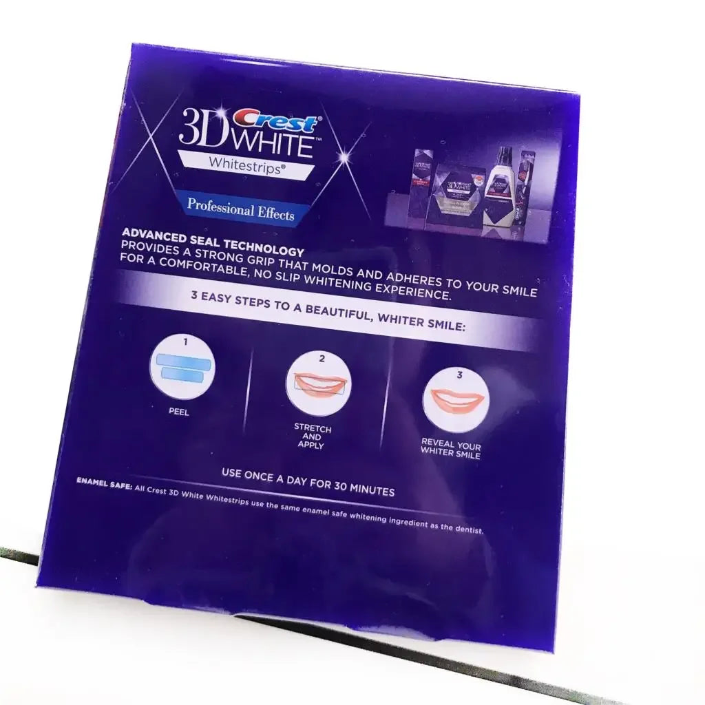 Fitas Clareadores Dentais Crest 3D Whitestrips — Efeito Profissional em Casa