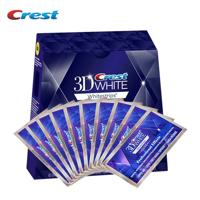 Fitas Clareadores Dentais Crest 3D Whitestrips — Efeito Profissional em Casa