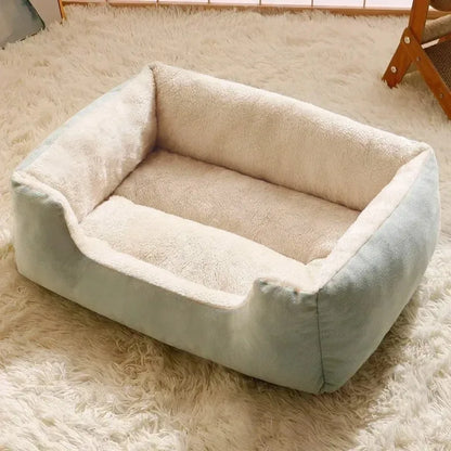 Cama Almofada para Gatos e Cães — Pelúcia Macia, Lavável, Tamanhos P ao GG