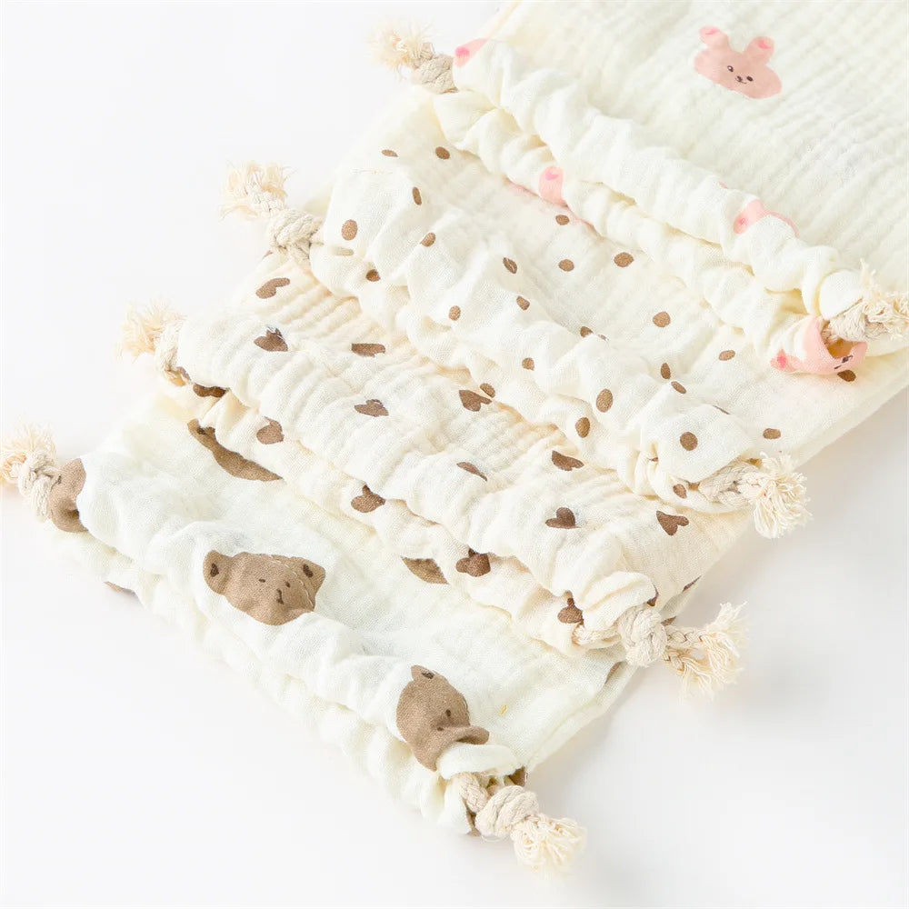 String Diaper Bag Baby Disposable Diaper Comfort Saliva Towel Storage Bag Handbag Baby Boys Girls Bottle Trolley Hanging Bag New