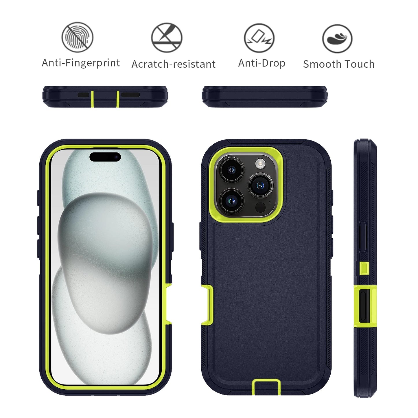 Armor Shockproof Defender Phone Case For iphone 11 12 13 14 15 Pro Max X XS XR XSMAX 7 8 Plus SE2 SE4 Hard PC+TPU Back Cover valor
