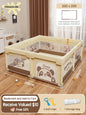 PANGDUBE Baby Playpen Playard Sturdy Safety Fence Large Activity Play Area for Toddler Indoor Play Yard with Breathable Mesh
