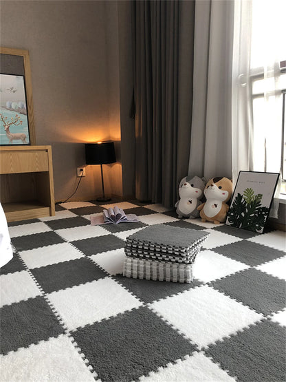 DHDH Soft Plush Kids Carpet Baby Play Mat Children's Rugs Toys EVA Foam Children's Mat Puzzle Interlock Floor Mats 30*30 CM