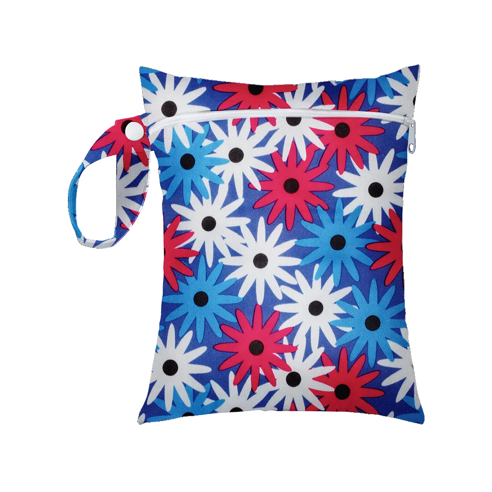 Mini Size 25x20cm Diaper Bag Waterproof Reusable Mummy Bag Printed Pocket Nappy Bags PUL Travel Wet Dry Bags Purple Color