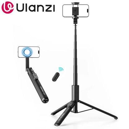 Tripé Magnético Ulanzi SK26 113cm — Selfie Stick MagSafe para iPhone 17 Pro