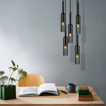 Pendente de Vidro Garrafa Moderno — Luminária para Quarto, Bar e Cozinha